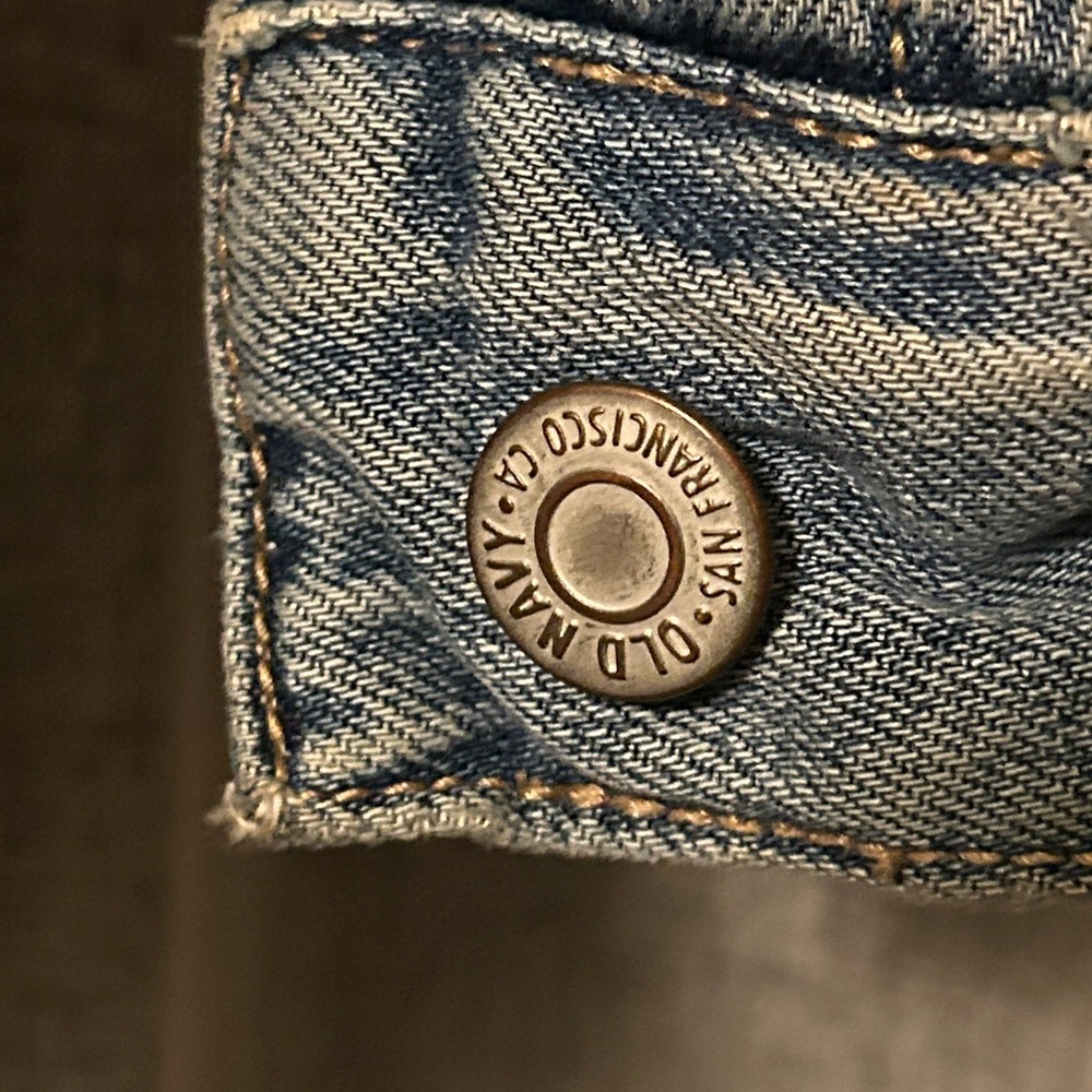 Old Navy Medium Wash Blue Denim Vest sz 4x - Picture 10 of 16